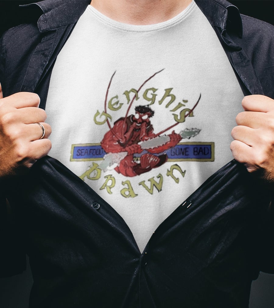 Genghis Prawn Seafood Gone Bad T-Shirt