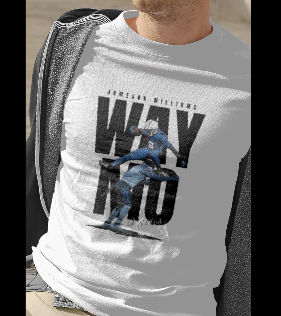 Jameson Williams Way No Hurdle Detroit Lions Vintage T-Shirt