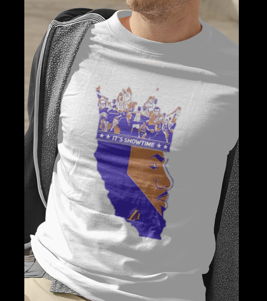 Lebron James It's Showtime Los Angeles Lakers Crown California T-Shirt