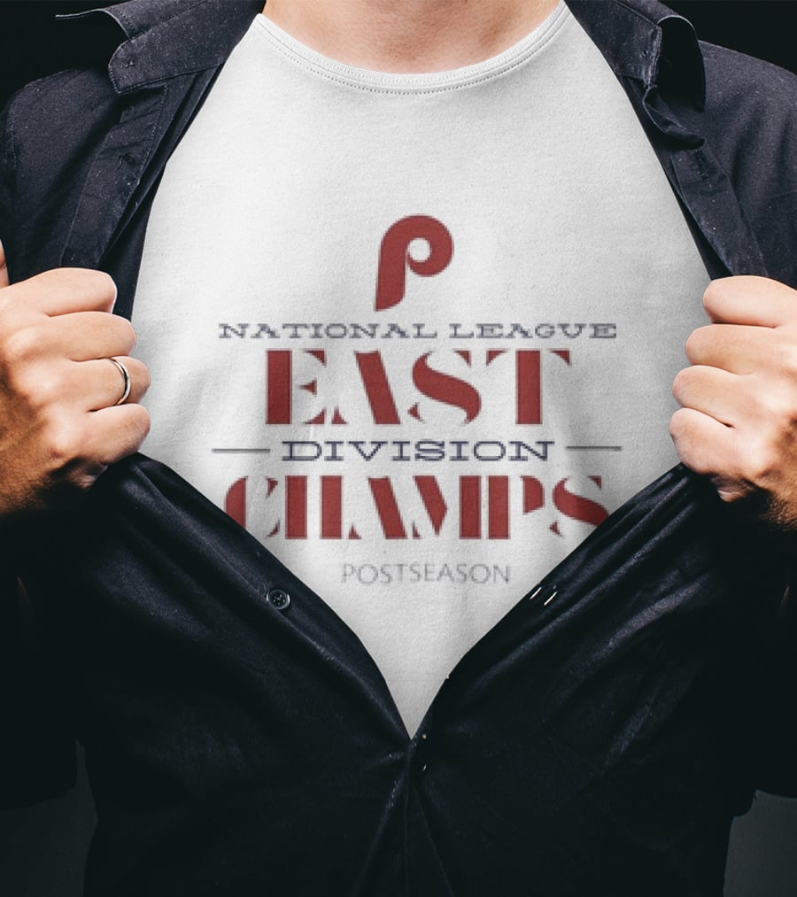 National League East Division Champs Philadelphia Phillies Postseason T-Shirt