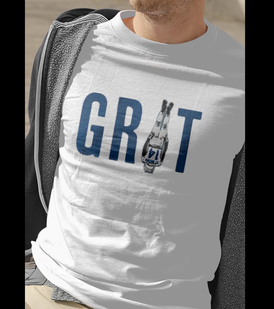Amon-Ra St. Brown Detroit Lions Grit 14 Vintage T-Shirt
