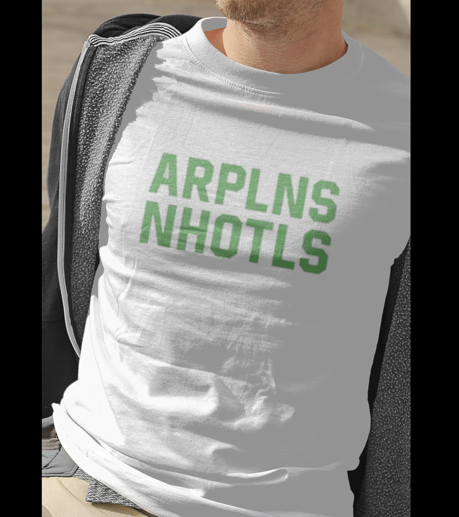 ARPLNS NHOTLS Bold Green Text T-Shirt