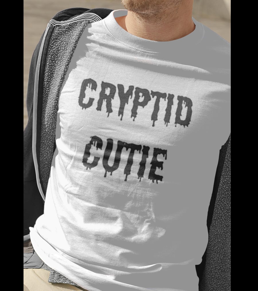 Cryptid Cutie Spooky Drip Text T-Shirt