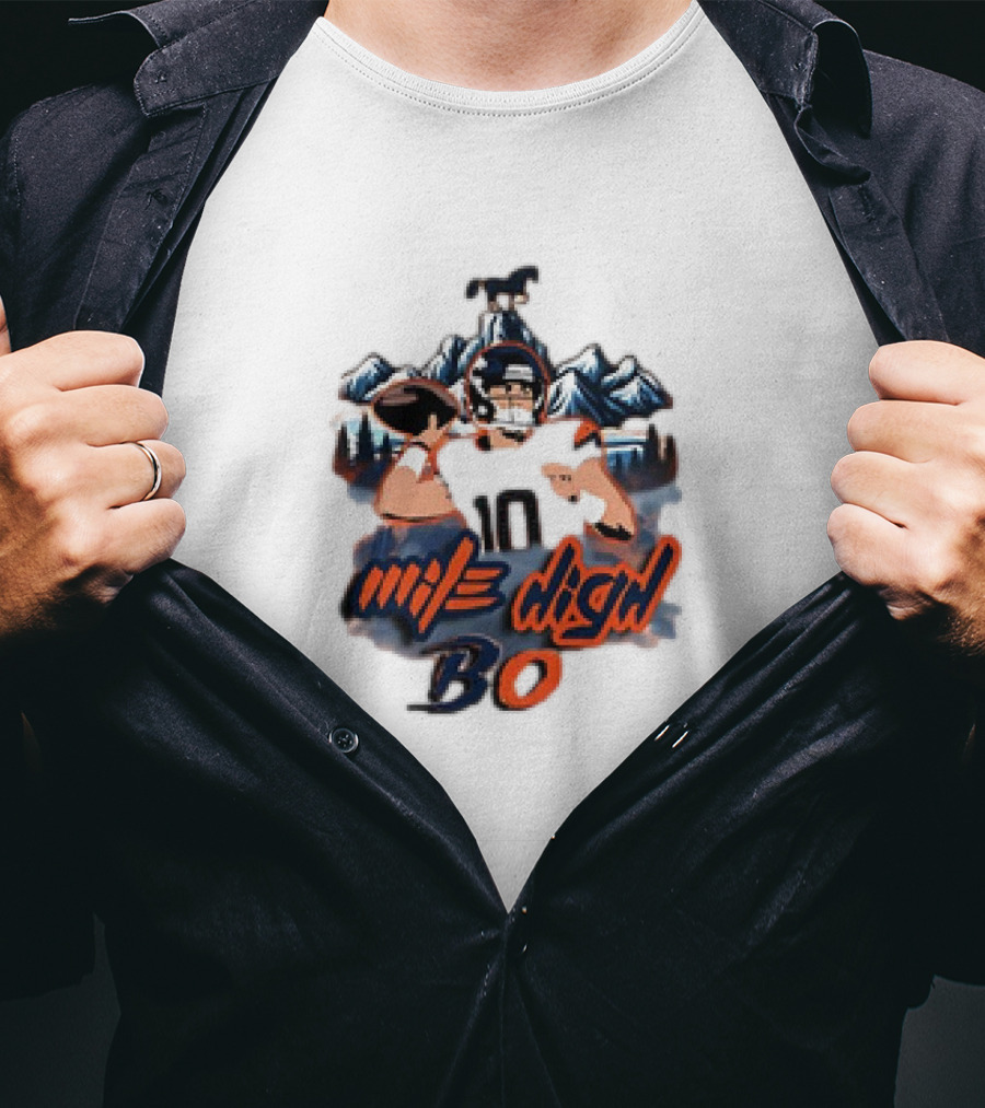 Mile High BO Football Mountains Number 10 T-Shirt