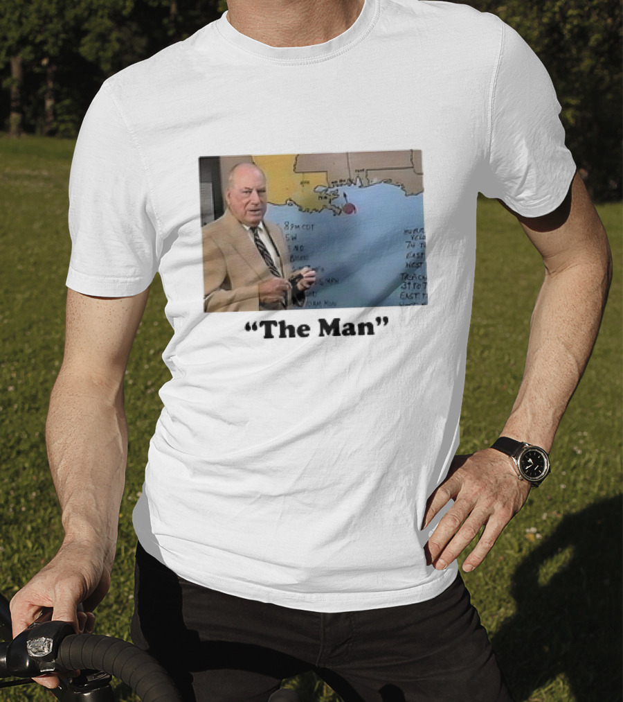 The Man Nash Roberts Weather Map Presentation T-Shirt