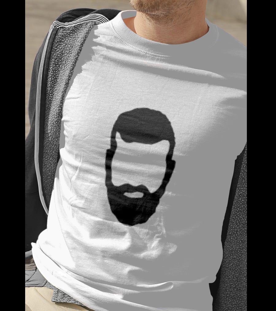 Hauss Beard Silhouette Marc Hauss Face T-Shirt