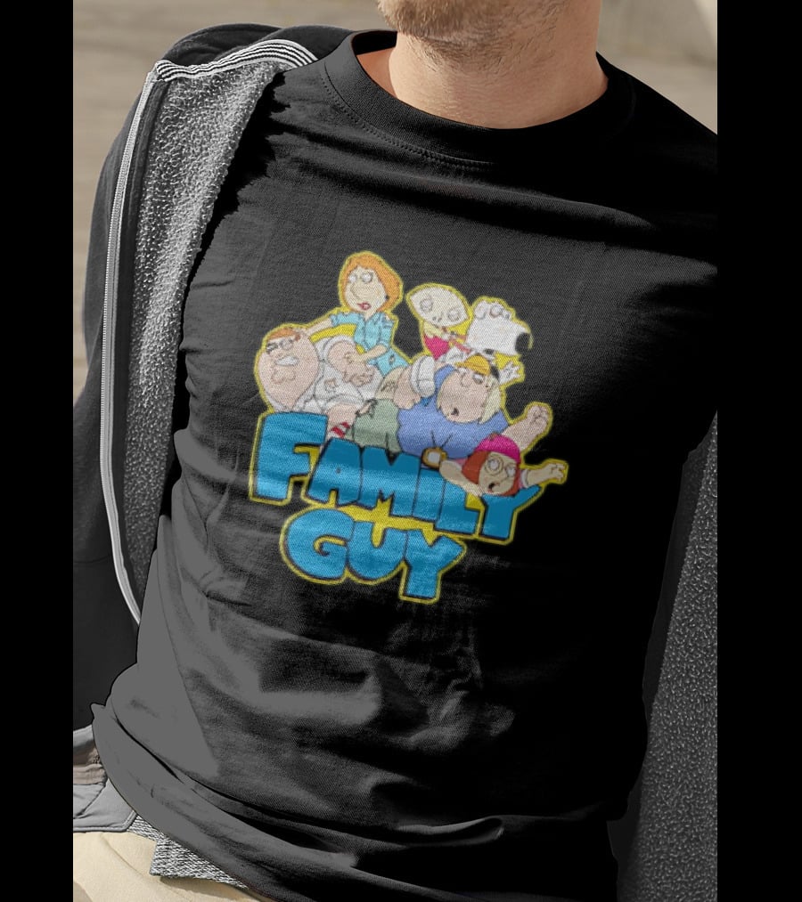 Family Guy Classic Cartoon Characters Fight Scene Vintage T-Shirt