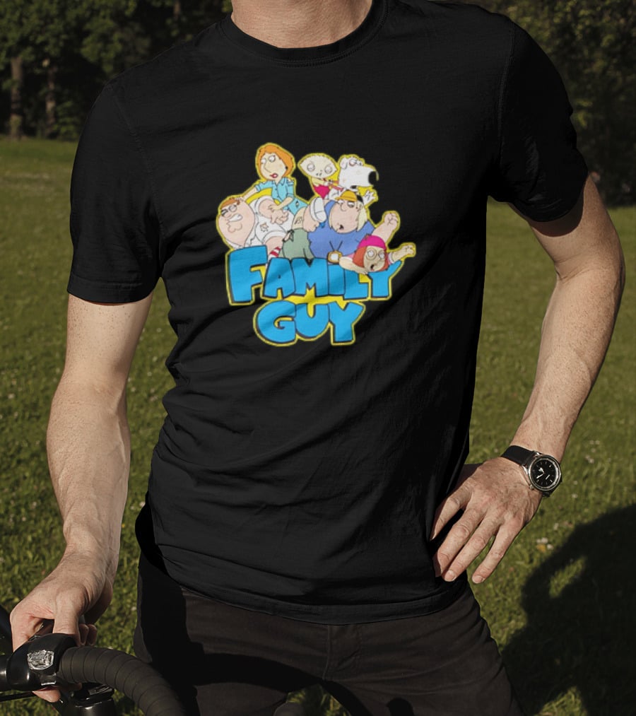 Family Guy Classic Cartoon Characters Fight Scene Vintage T-Shirt