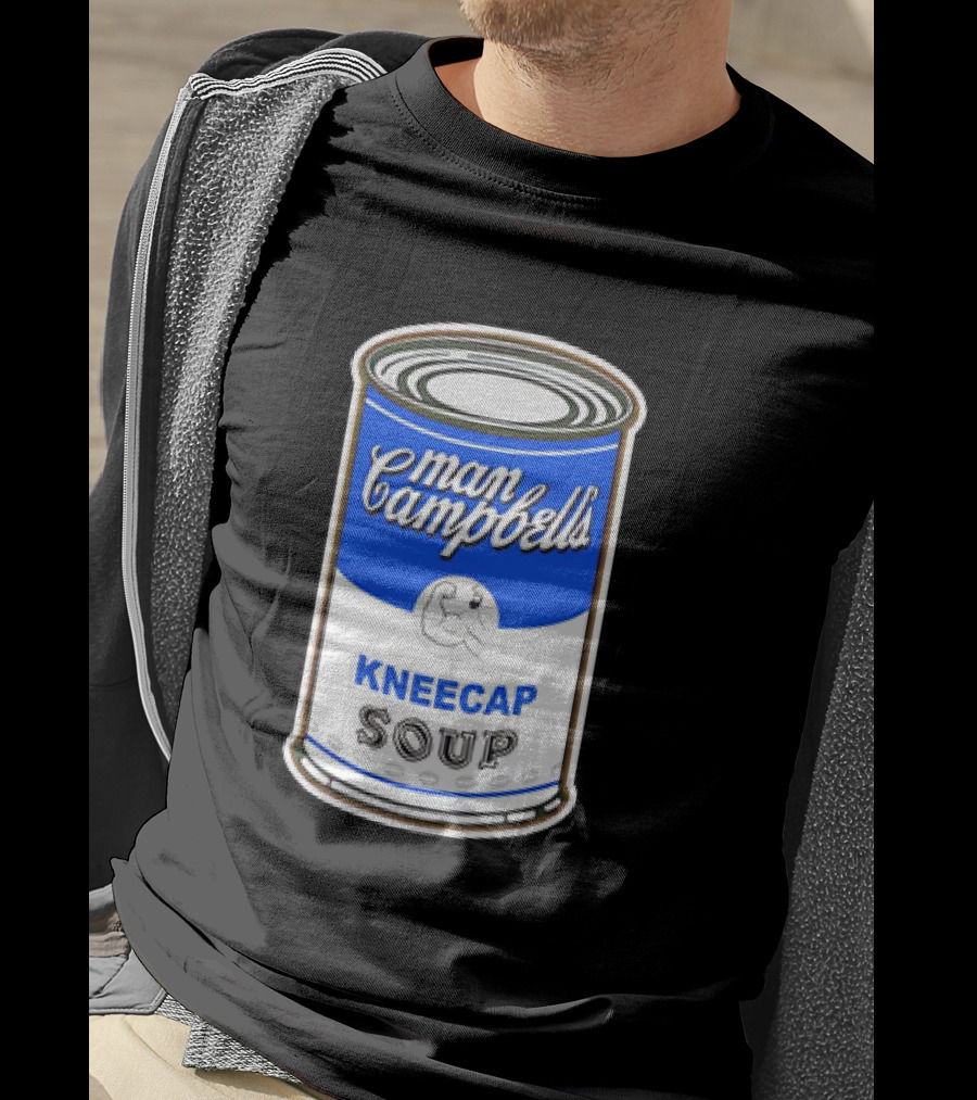 Man Campbell’s Vintage Kneecap Soup Can T-Shirt