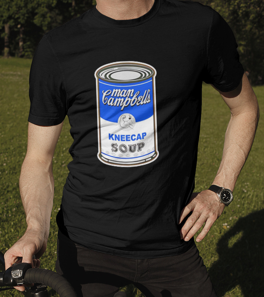 Man Campbell’s Vintage Kneecap Soup Can T-Shirt