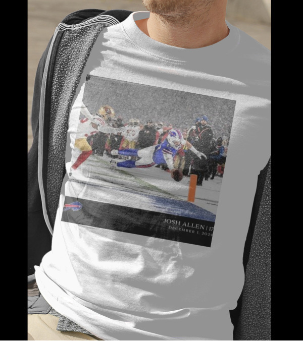 Josh Allen 17 Buffalo Bills December 1 T-Shirt