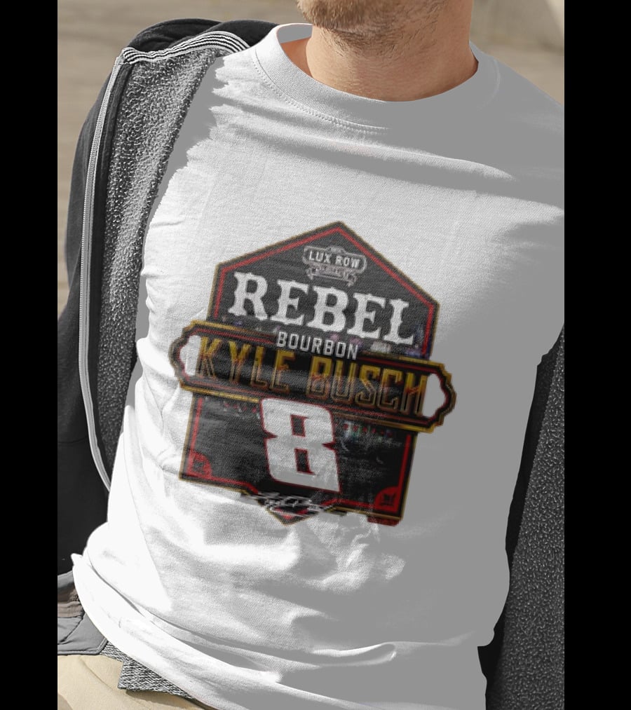 Kyle Busch Rebel Bourbon Lux Row NASCAR 8 T-Shirt
