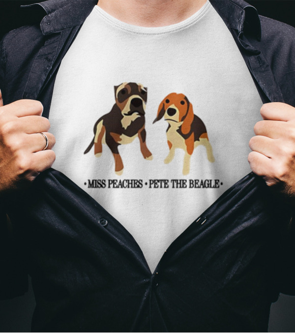 Miss Peaches And Pete The Beagle Duo T-Shirt