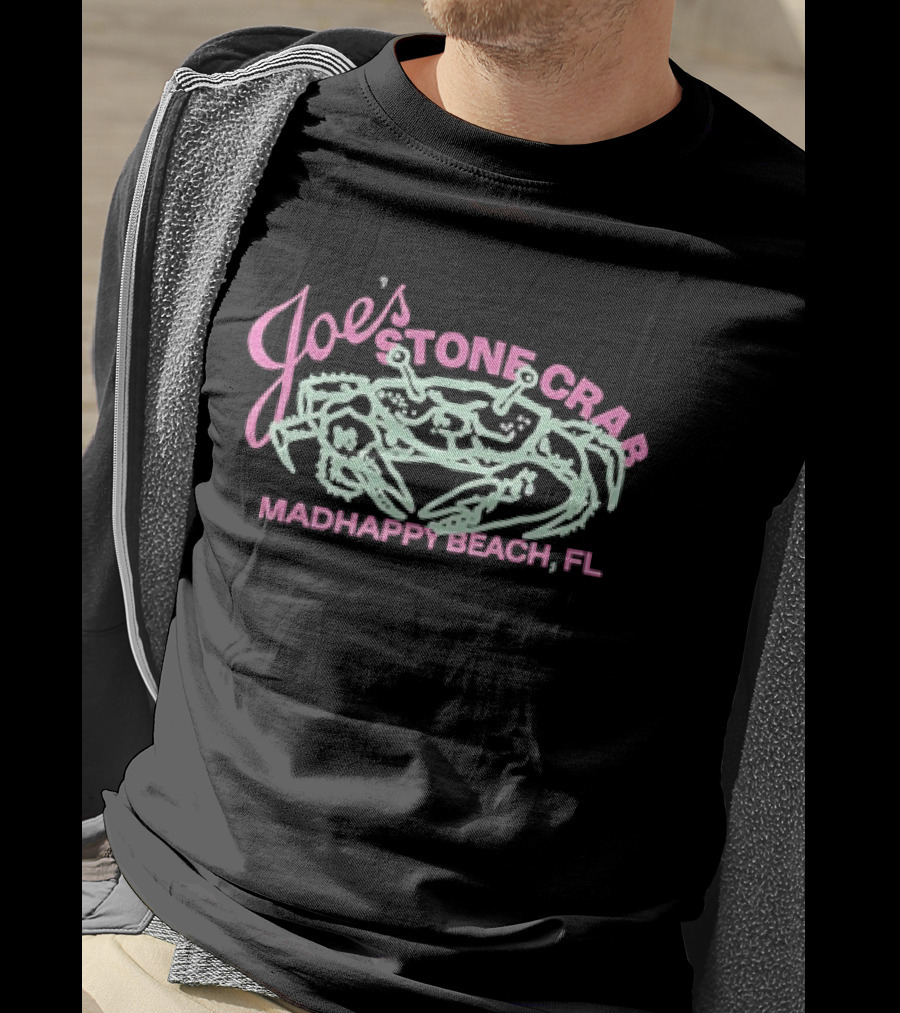 Joe's Stone Crab Madhappy Beach FL T-Shirt