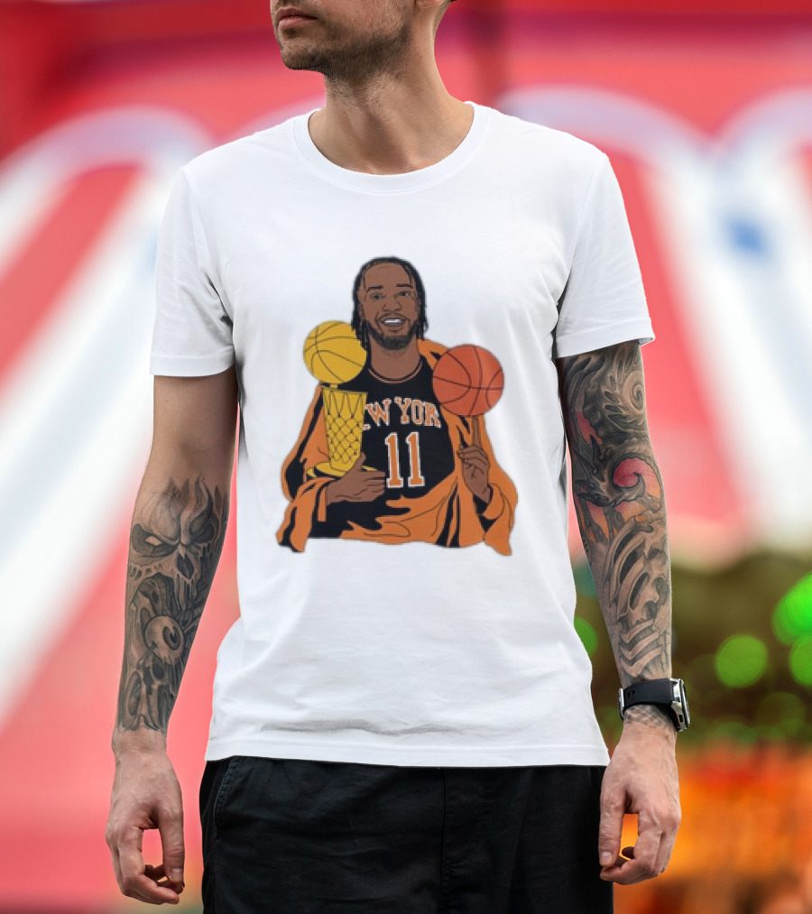 New York 11 Big Knick Energy Brunshym Basketball Trophy T-Shirt