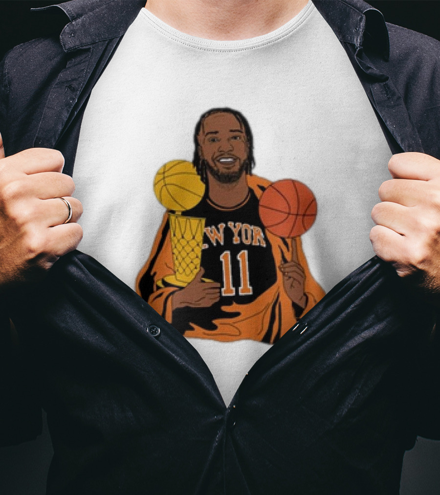 New York 11 Big Knick Energy Brunshym Basketball Trophy T-Shirt