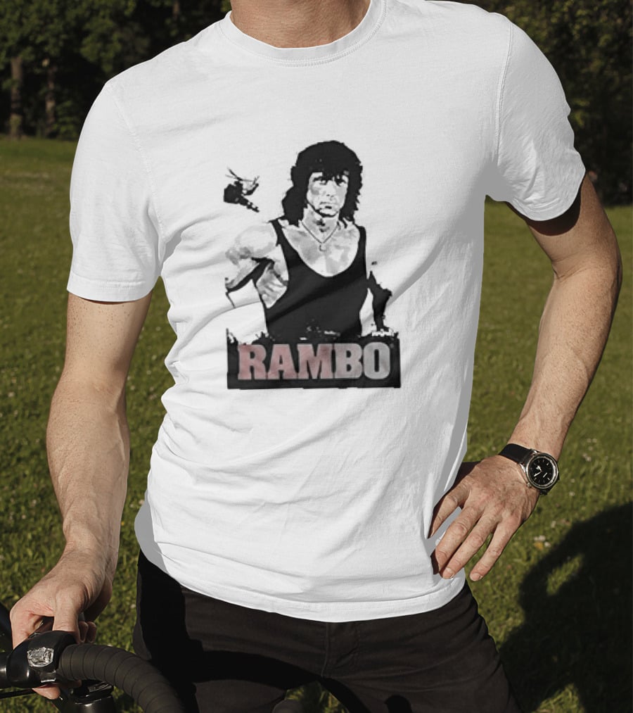 Rambo First Blood Black Tank T-Shirt