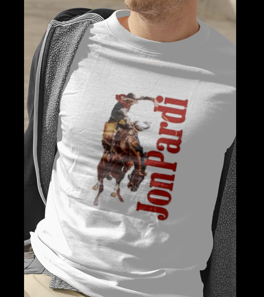 Jon Pardi Cowboy Riding Bronco Wild West T-Shirt