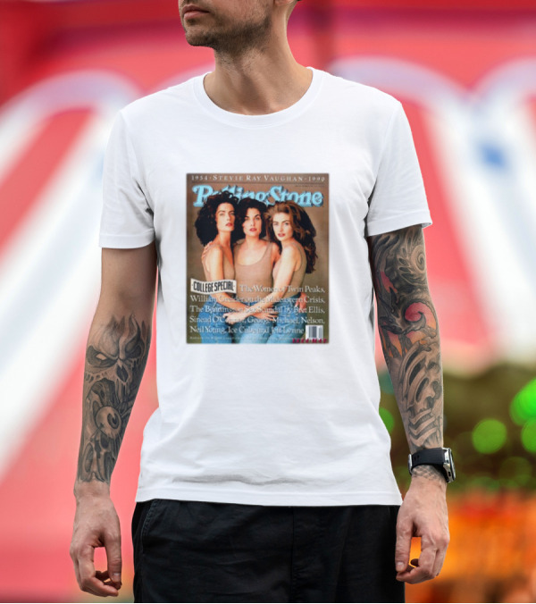 Premium T-Shirt: Rolling Stone The Women of Twin Peaks College Special 1990 T-Shirt Rolling Stone The Women of Twin Peaks College Special 1990 T-Shirt