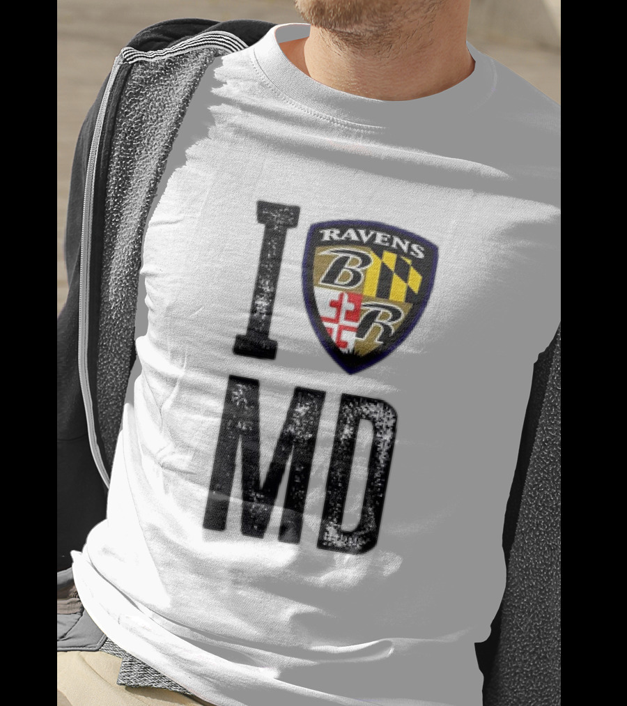 I Ravens Shield MD Baltimore Original T-Shirt