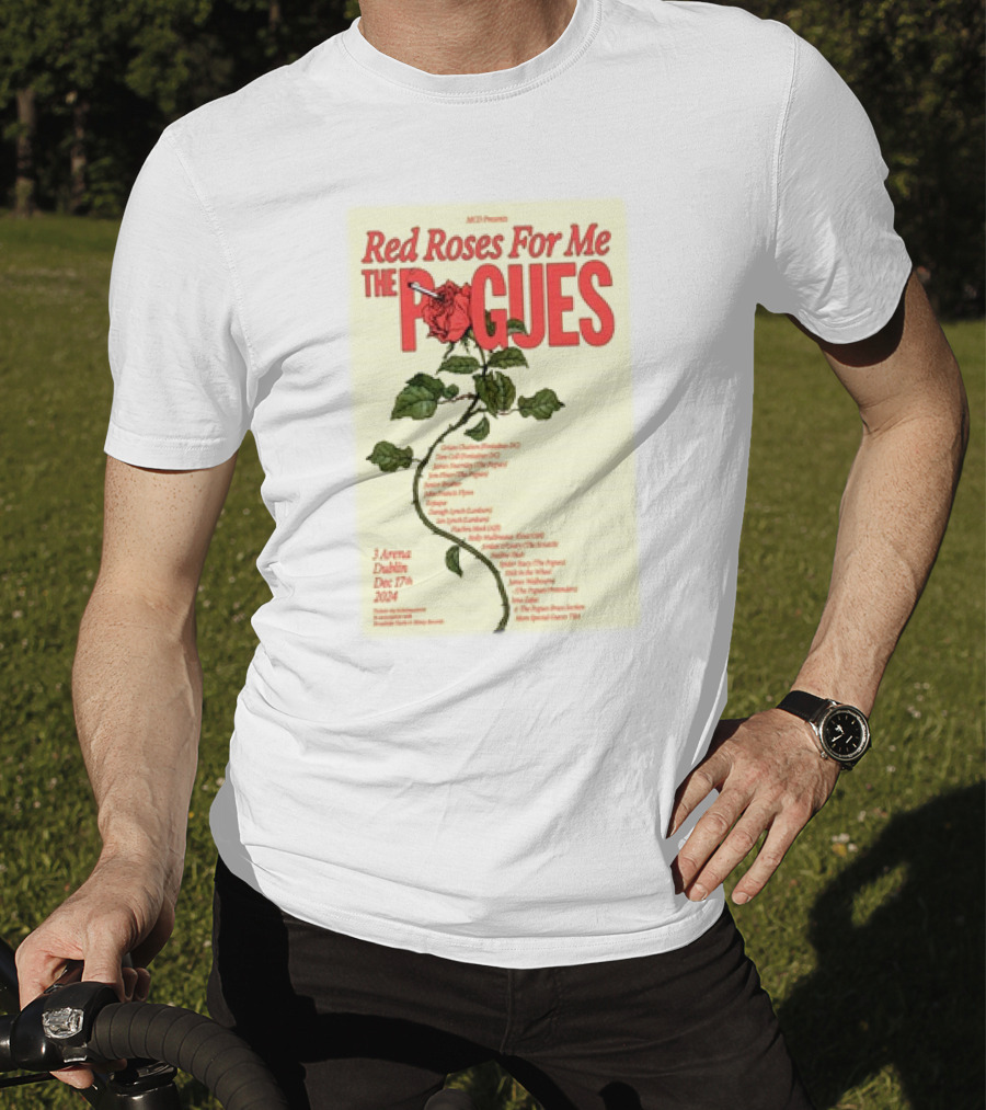 Red Roses For Me The Pogues 3Arena Dublin Dec 17 T-Shirt