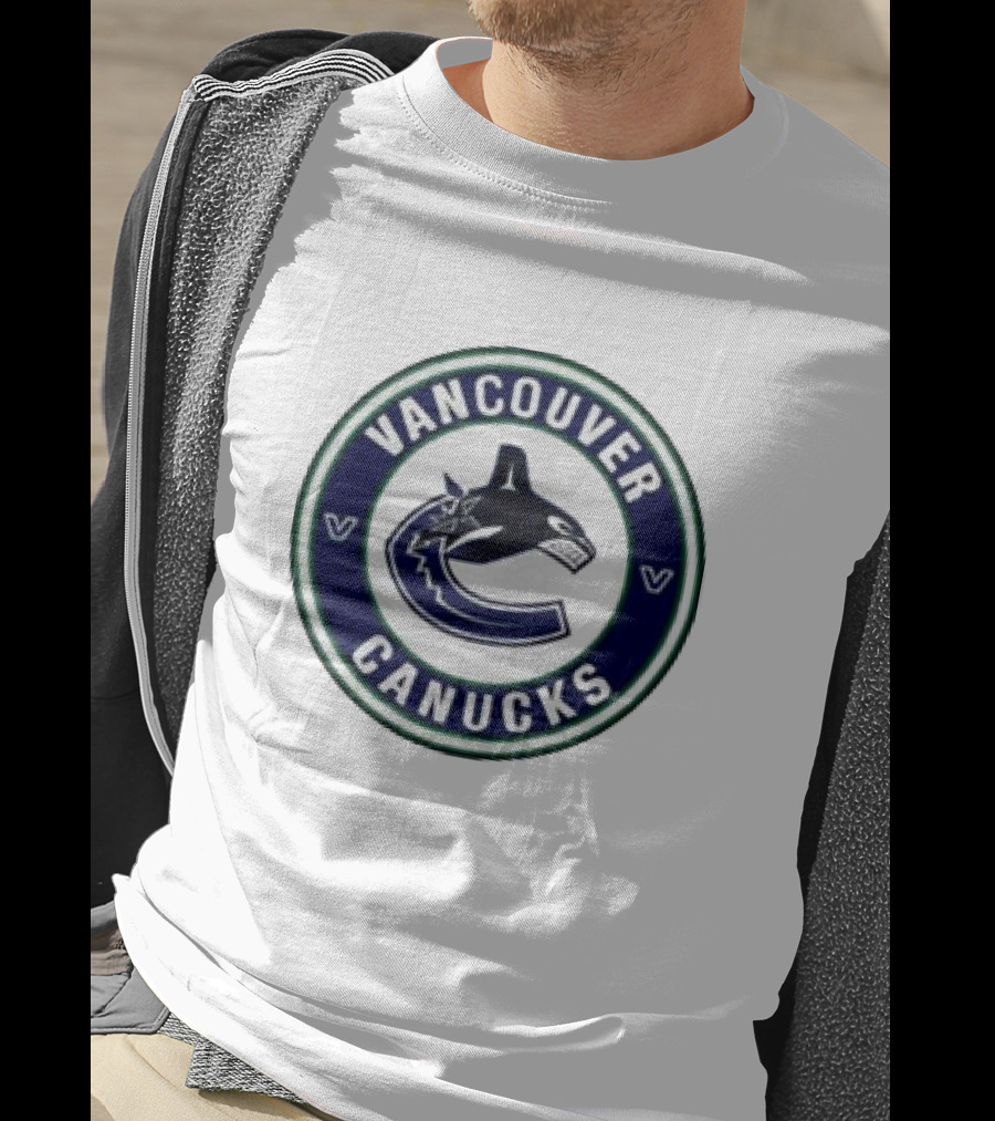 Vancouver Canucks Round Blue Orca T-Shirt