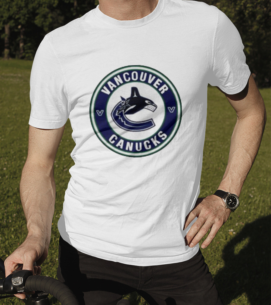 Vancouver Canucks Round Blue Orca T-Shirt
