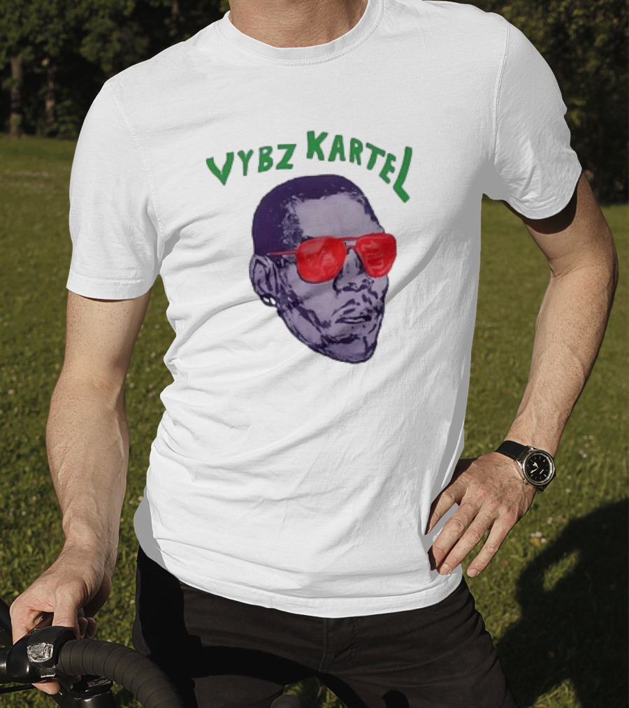 Vybz Kartel Head Red Sunglasses T-Shirt