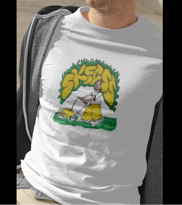 Skegss Lawn Mower Cartoon Graphic Classic T-Shirt