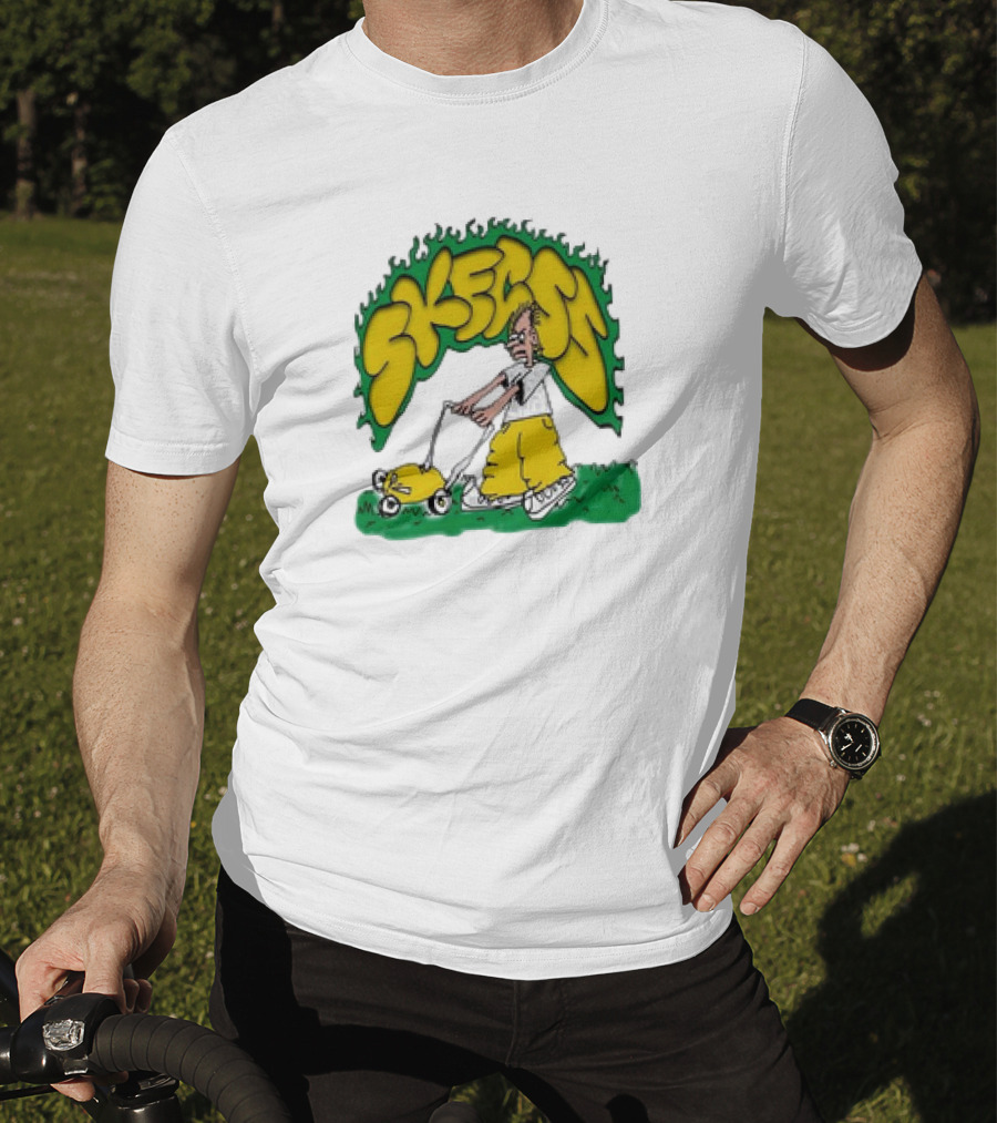 Skegss Lawn Mower Cartoon Graphic Classic T-Shirt