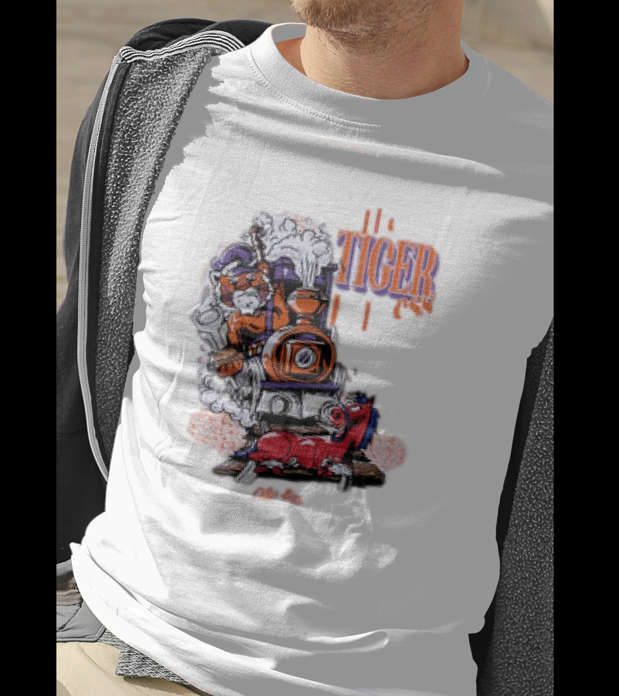 Tiger Express Steamrolls SMU Mustangs Clemson Victory T-Shirt