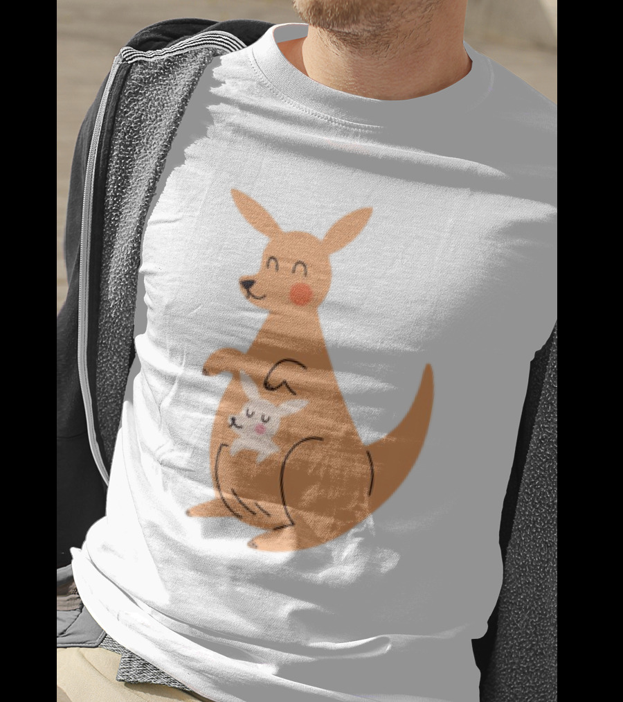 Mothers Day Kangaroos Cute Joey And Mum T-Shirt