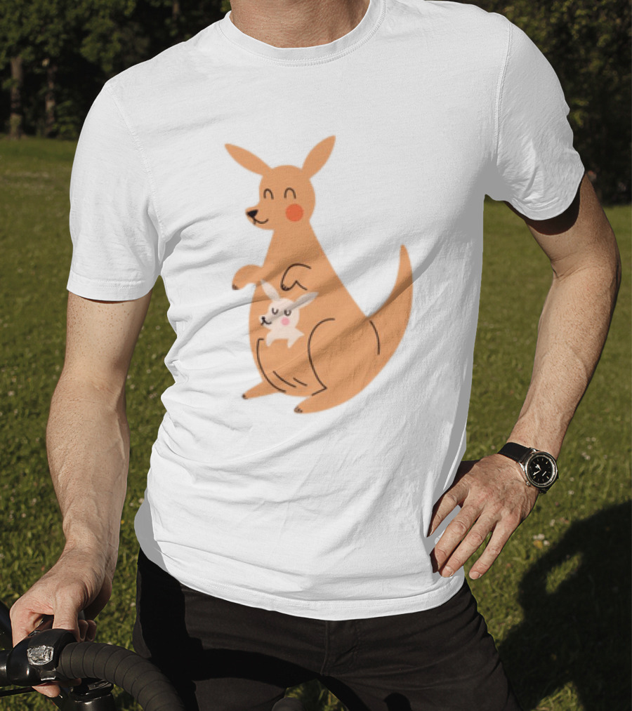 Mothers Day Kangaroos Cute Joey And Mum T-Shirt