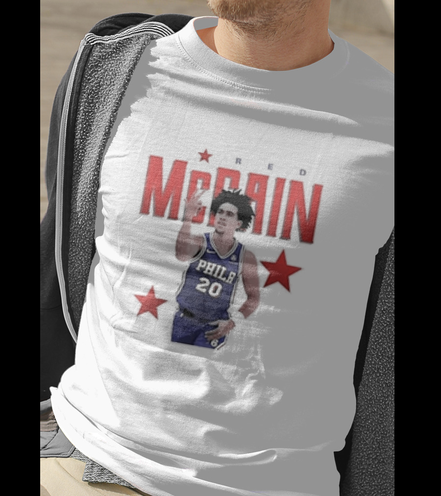 Jared McCain Philly 20 Red Stars Philadelphia Basketball T-Shirt
