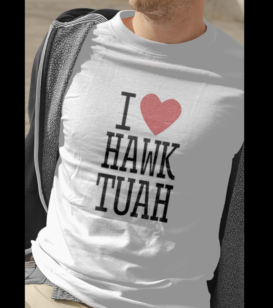 I Heart Hawk Tuah Guy Spit Joke Wet That Thang T-Shirt