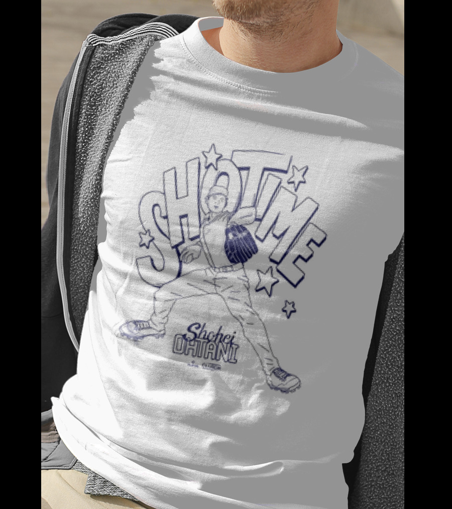 Showtime Shohei Ohtani Baseball Pitching Star T-Shirt