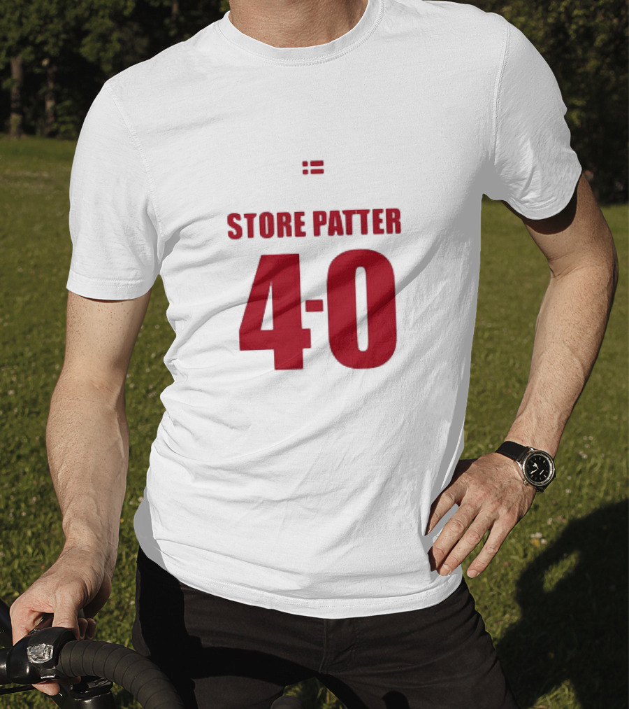 Suspekt Store Patter 4-0 Danish Flag T-Shirt
