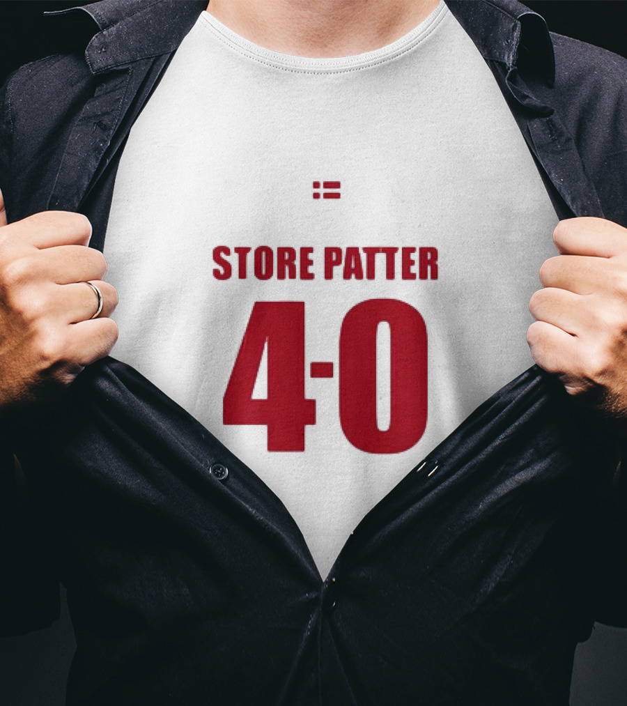 Suspekt Store Patter 4-0 Danish Flag T-Shirt