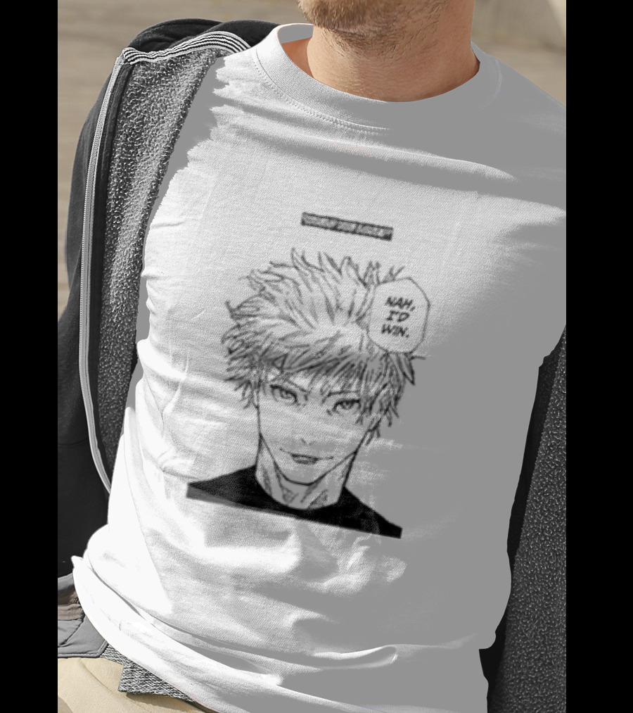 Would You Lose Nah I’d Win Manga Style Character T-Shirt