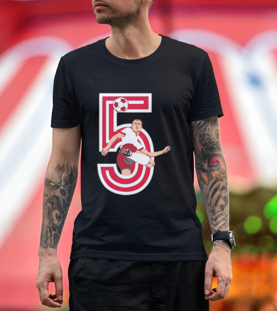 Franz Beckenbauer #5 Soccer Legend FC Bayern T-Shirt