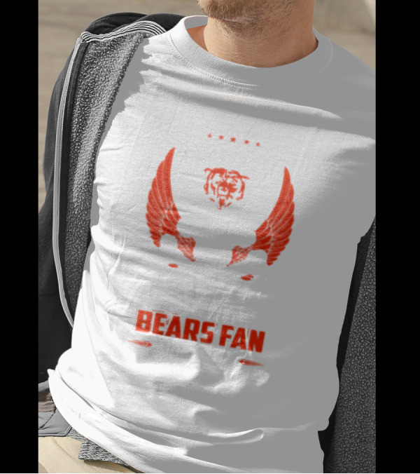 Chicago Bears Skull And Wings Damn Right I Am A Bears Fan Win Or Lose T-Shirt