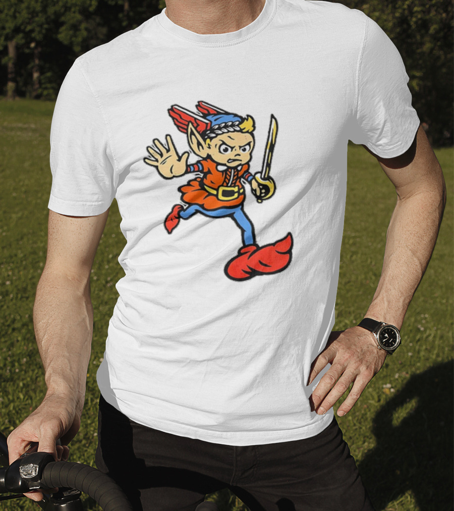 Cleveland Guardians Cartoon Baseball Mascot T-Shirt