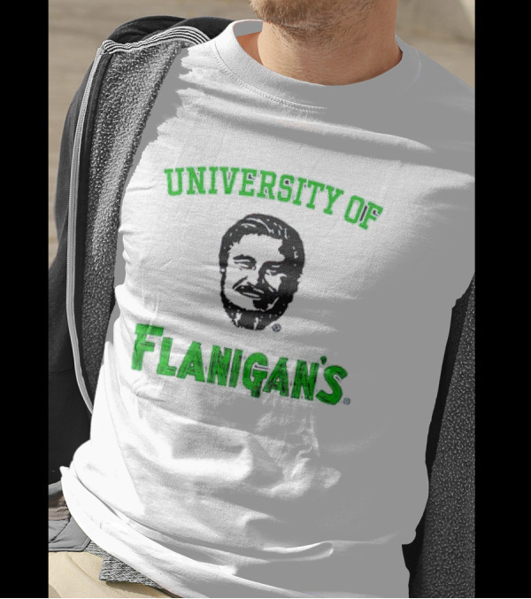 University Of Flanigan's Seafood Bar And Grill Iconic Green T-Shirt