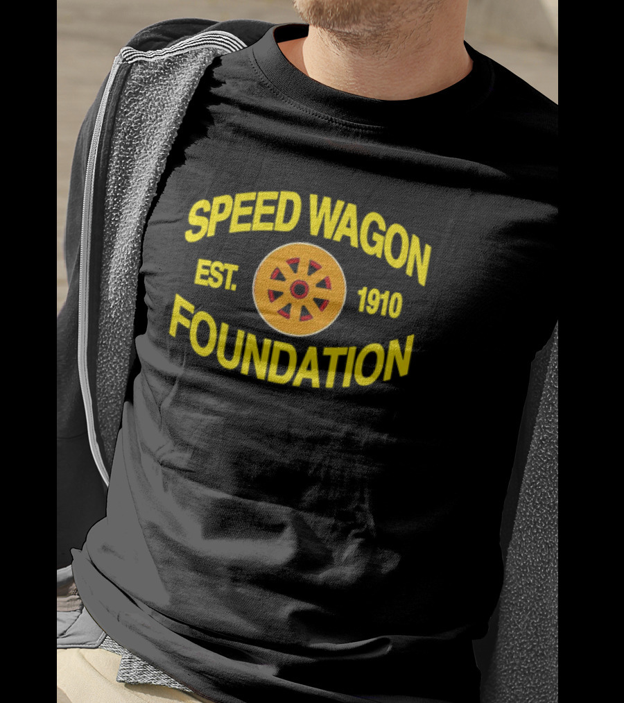 Speed Wagon Foundation Est 1910 Emblem With Wheel T-Shirt