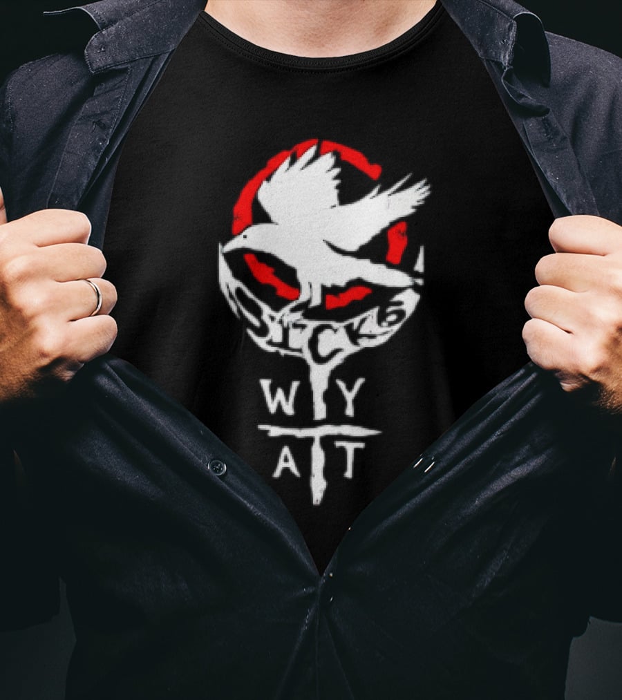 Licensed Gear Wyatt Sicks Red Circle Motif T-Shirt