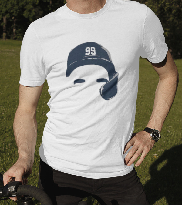 Aaron Judge New York Yankees Number 99 Blank Face Baseball Cap T-Shirt