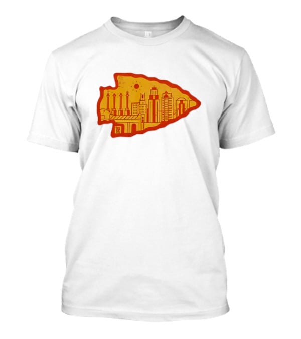 Arrowhead KC Kansas City Skyline T-Shirt