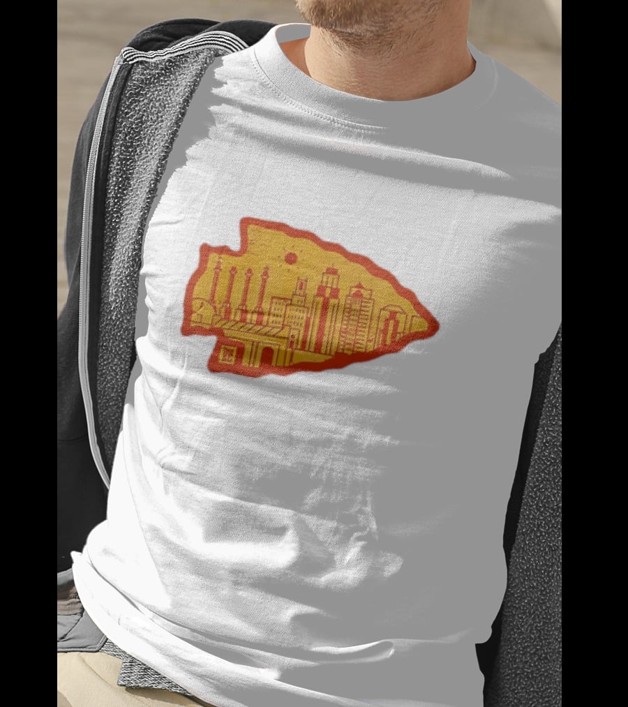Arrowhead KC Kansas City Skyline T-Shirt