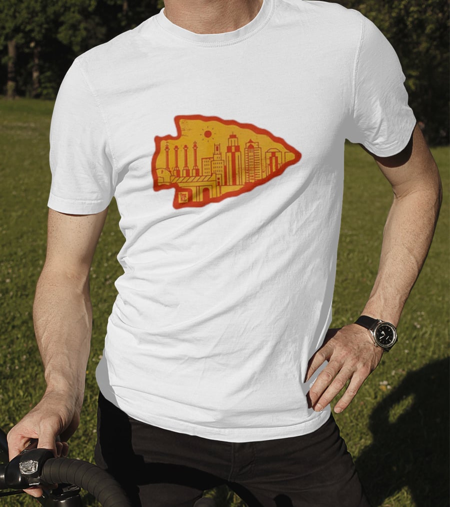 Arrowhead KC Kansas City Skyline T-Shirt