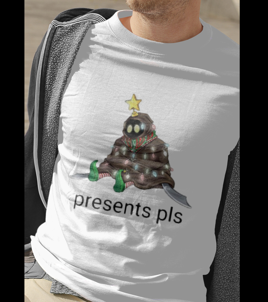 Bob Bobowski Presents Pls In Holiday Lights Adorned With Star And Blades T-Shirt